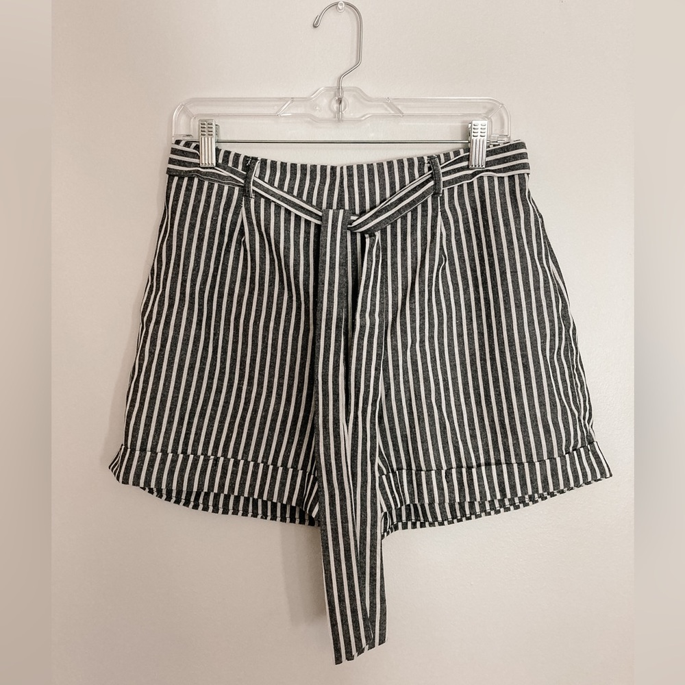 Hyfve - Striped Paper Bag Shorts, Large